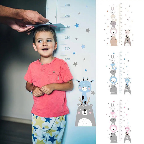 Zidna naljepnica za mjerenje visine