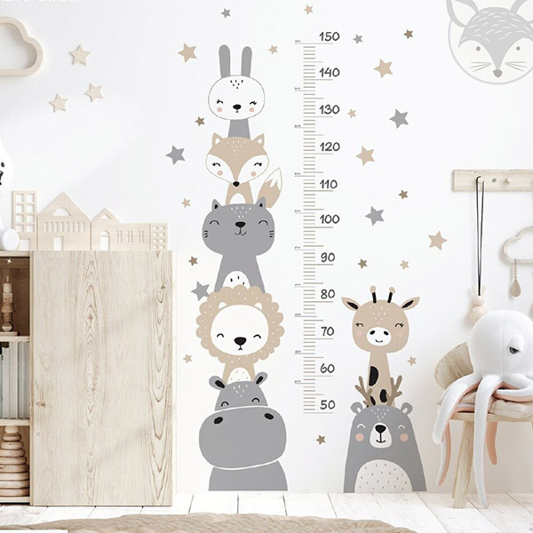 Zidna naljepnica za mjerenje visine